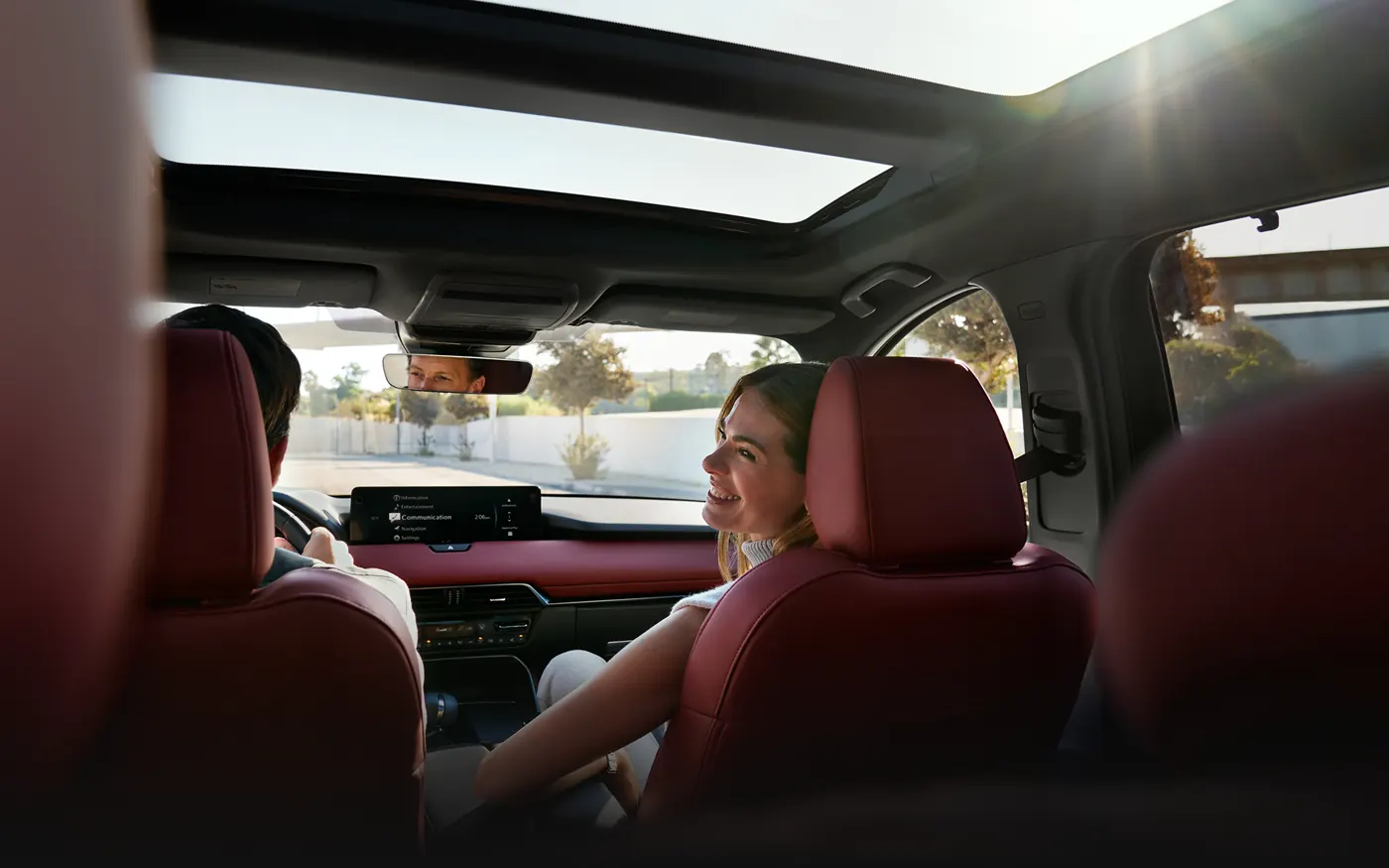 Friends riding in the 2-row 2027 Mazda CX-90 | Baglier Mazda in Butler PA
