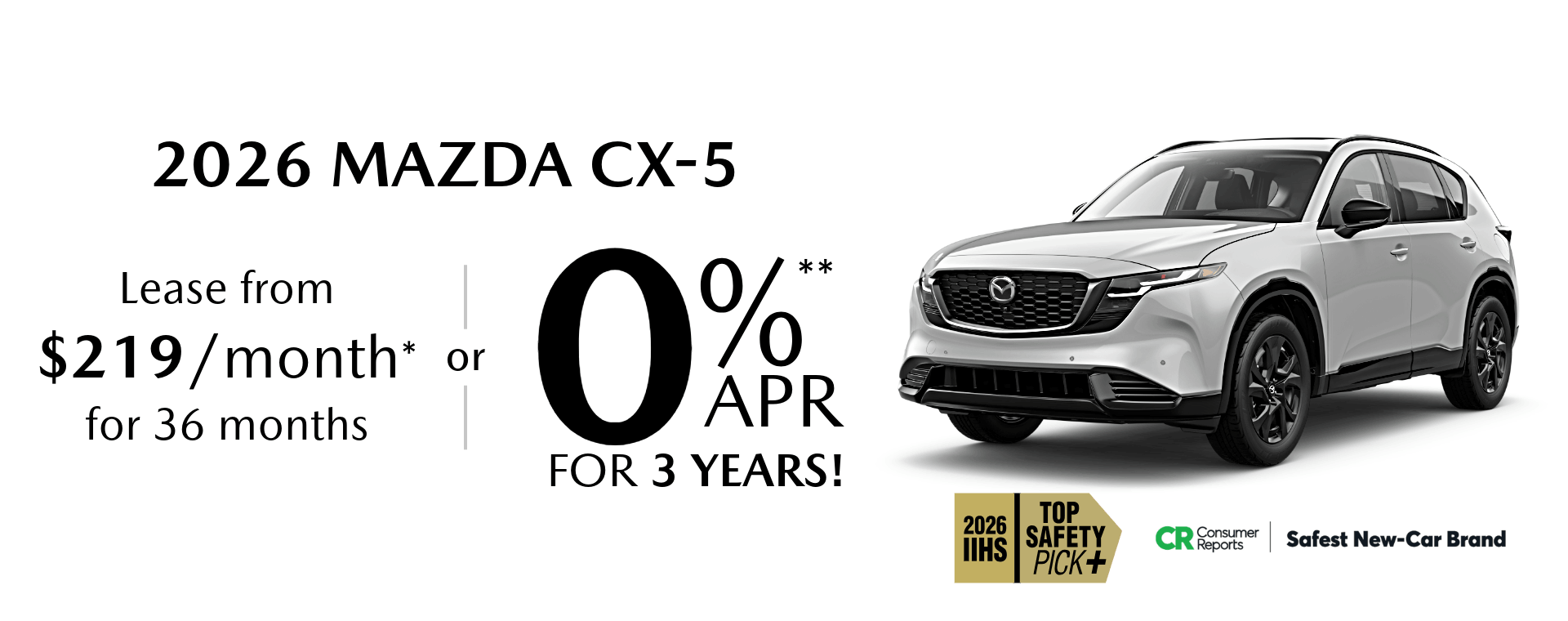 2026 mazda cx5 apr deal and lease offer