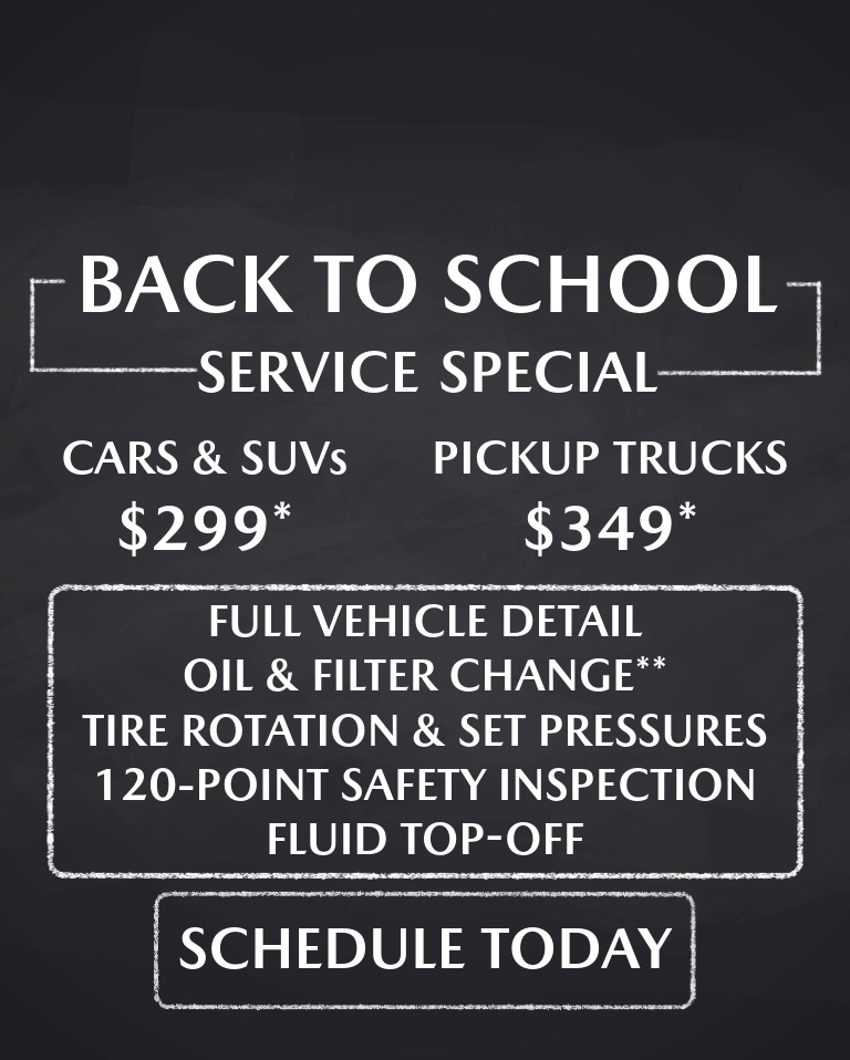 Baglier Mazda Back to School Service Specials