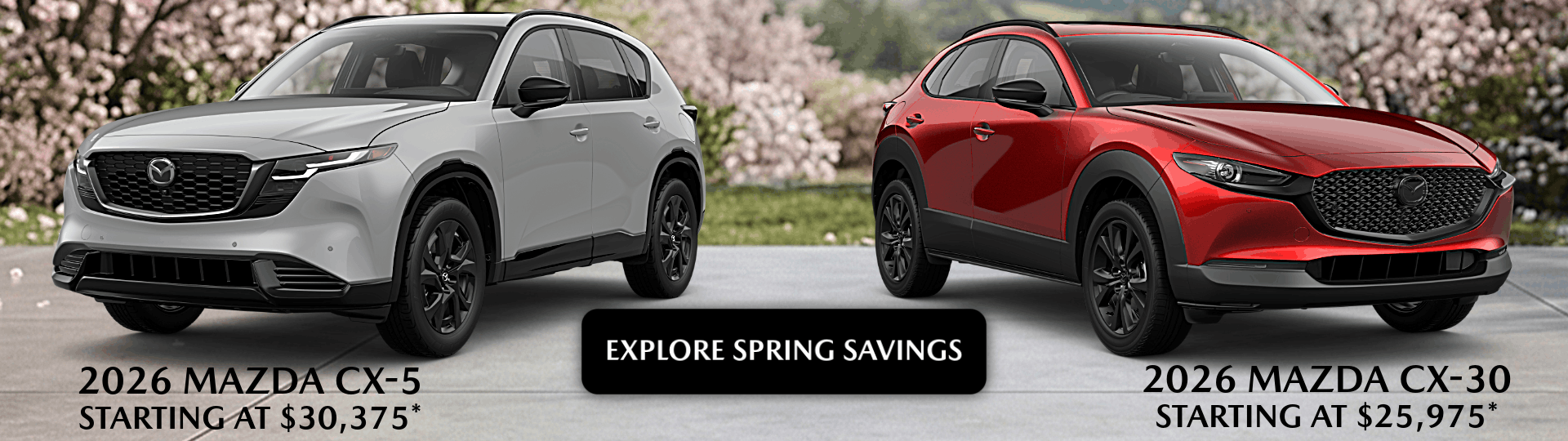 2026 Mazda CX5 and CX30 for sale at Baglier Mazda