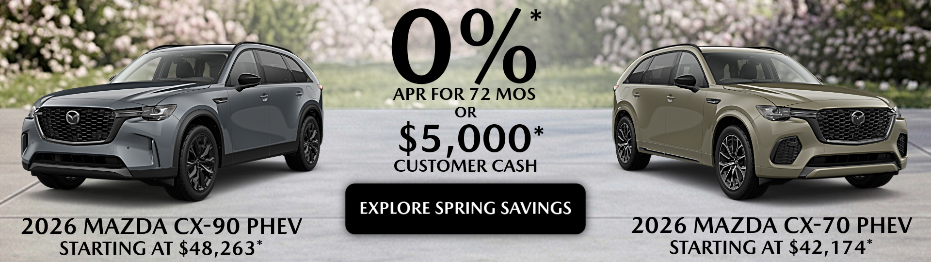 No Interest Zero APR Mazda CX 70 90