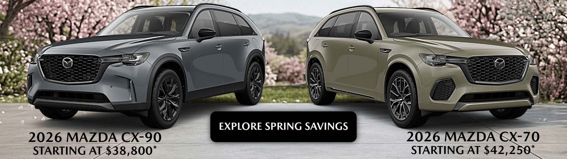 2026 Mazda CX90 and CX70 for sale at Baglier Mazda