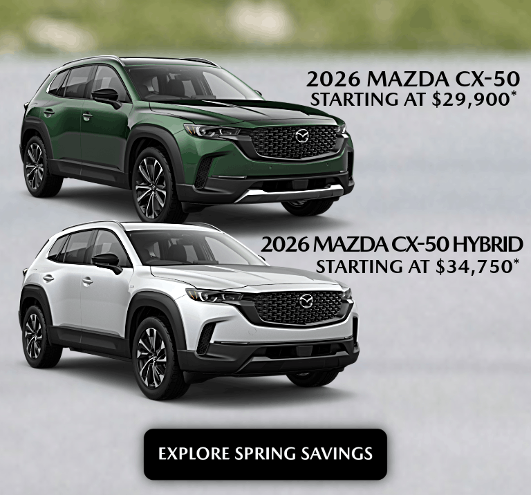 2026 Mazda CX-50 and CX-50 Hybrid Spring Deals