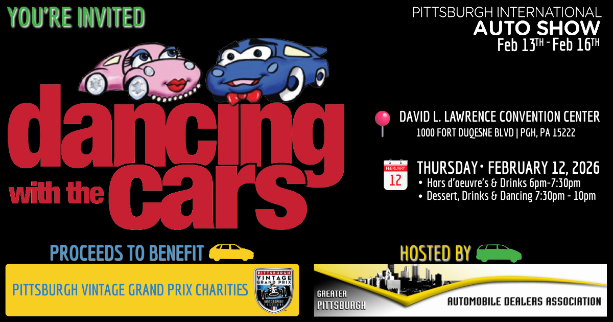 Black-tie gala at the Pittsburgh International Auto Show benefiting PVGP Charities